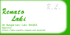 renato laki business card